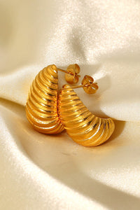 Monica Shell Shore Spiral Stud Earrings