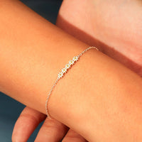 Daniella Daisy Shape Spring Ring Closure Bracelet