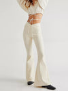 Mary Asymmetric Waist Flare Jeans