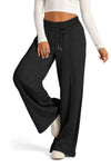 Scarlet Drawstring Elastic Waist Wide Leg Pants