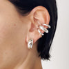 Novalee Stainless Steel Layered Cuff Earrings