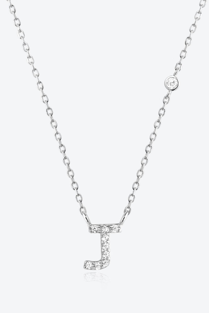 Angelina G To K Zircon 925 Sterling Silver Necklace