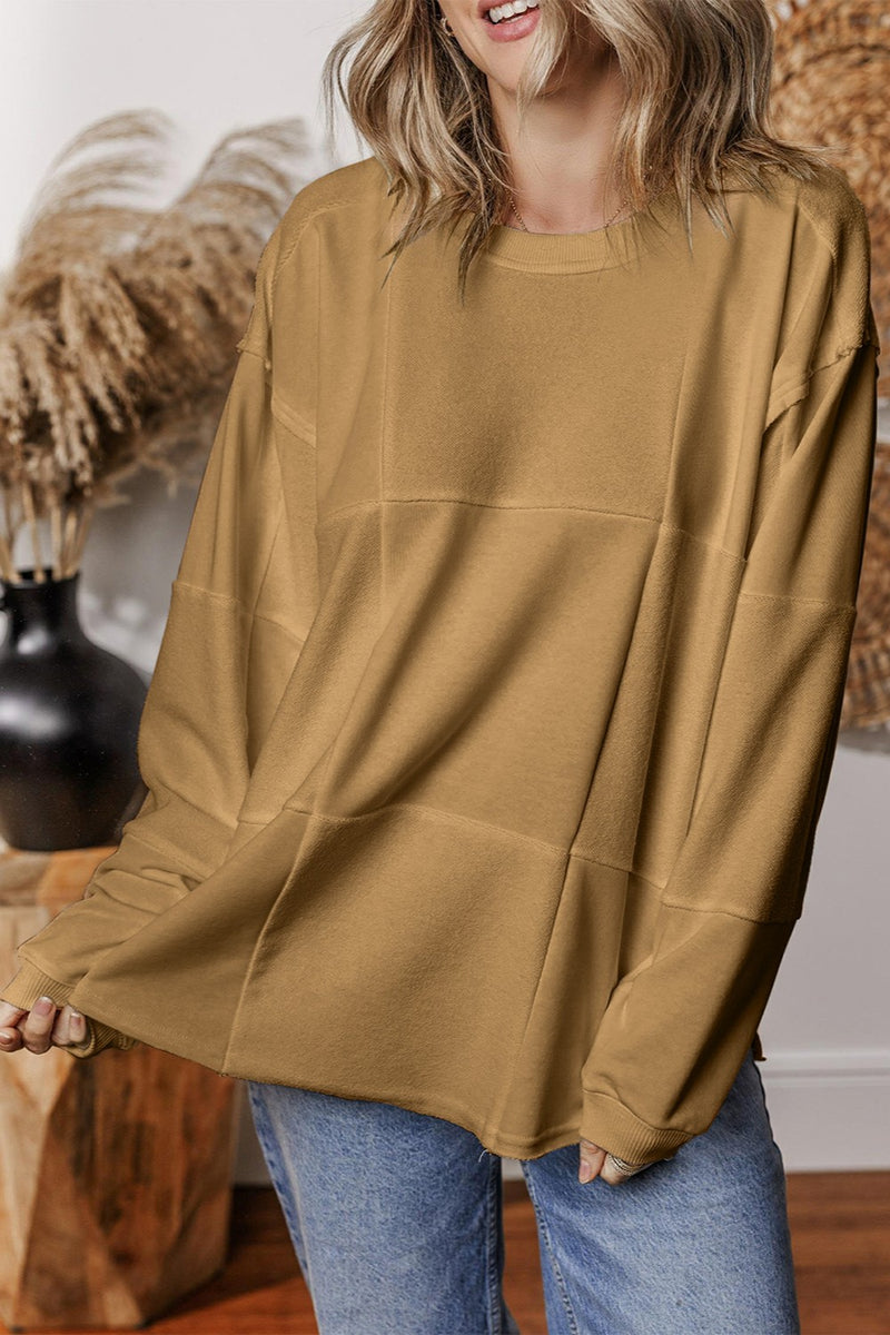 Lucia Round Neck Long Sleeve Sweatshirt