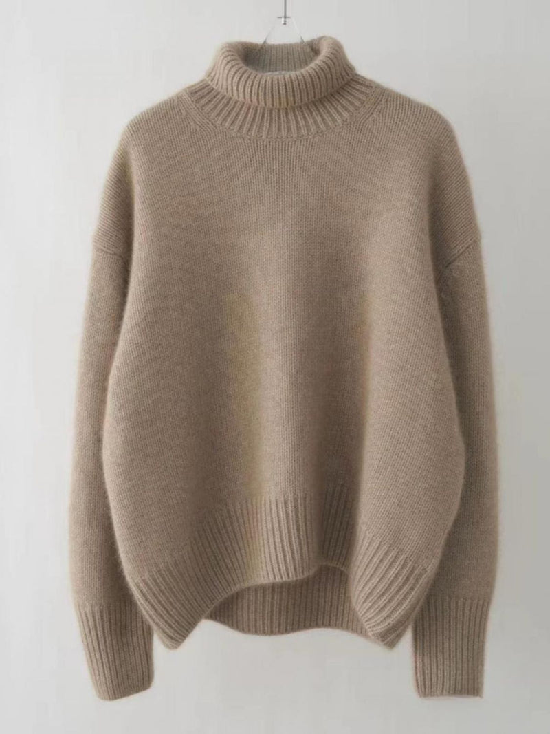 Elsie Turtleneck Dropped Shoulder Long Sleeve Sweater