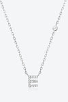 Angelina A To F Zircon 925 Sterling Silver Necklace