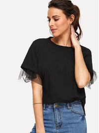 Jamie Round Neck Short Sleeve Top