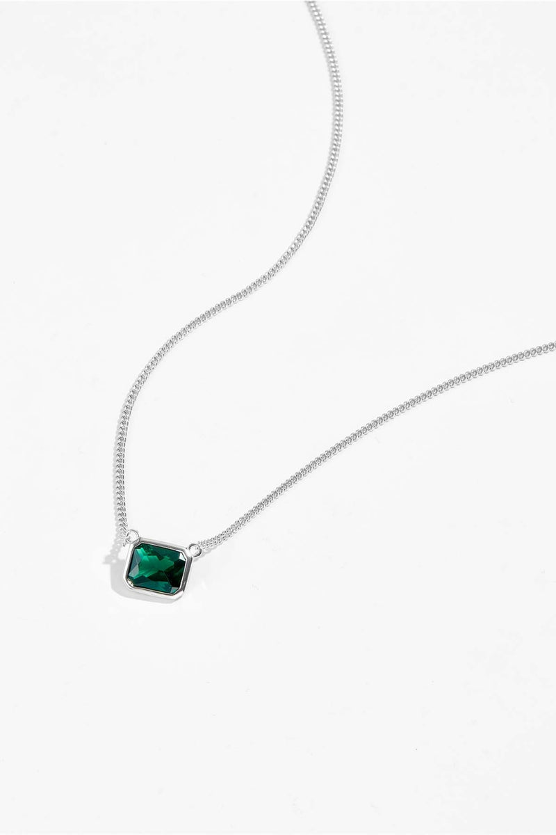 Thea 925 Sterling Silver Zircon Necklace