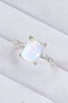 Makayla Square Moonstone Ring