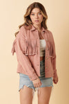 Belen Fringe Detail Cotton Twill Jacket