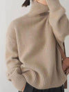 Elsie Turtleneck Dropped Shoulder Long Sleeve Sweater