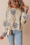 Molly Round Neck Long Sleeve Knit Top