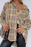 Hadley Plaid Collared Neck Long Sleeve Shirt