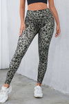 Sasha Leopard Print Wide Waistband Leggings