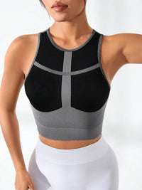 Florence Color Block Round Neck Sports Tank