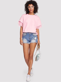 Jamie Round Neck Short Sleeve Top