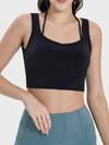 Joyce Crisscross Square Neck Active Tank