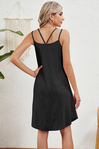 Gracelyn Eyelet Scoop Neck Double Strap Dress