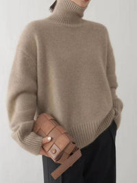 Elsie Turtleneck Dropped Shoulder Long Sleeve Sweater