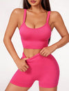 Olivia Scoop Neck Top and Shorts Active Set