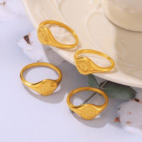 Lucille 18K Gold-Plated Sun Ring