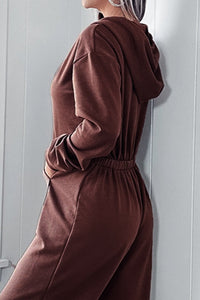 Samantha Drawstring Long Sleeve Jumpsuit