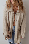 Aliza Pocketed Button Up Long Sleeve Cardigan