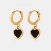 Cassandra 18K Gold-Plated Heart Drop Earrings