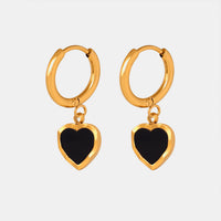 Cassandra 18K Gold-Plated Heart Drop Earrings