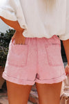 Malaya Paperbag Waist Denim Shorts