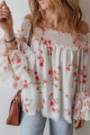 Finley Printed Off-Shoulder Long Sleeve Blouse