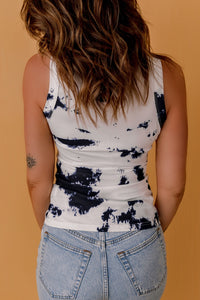 Taytum Tie-Dye Round Neck Tank