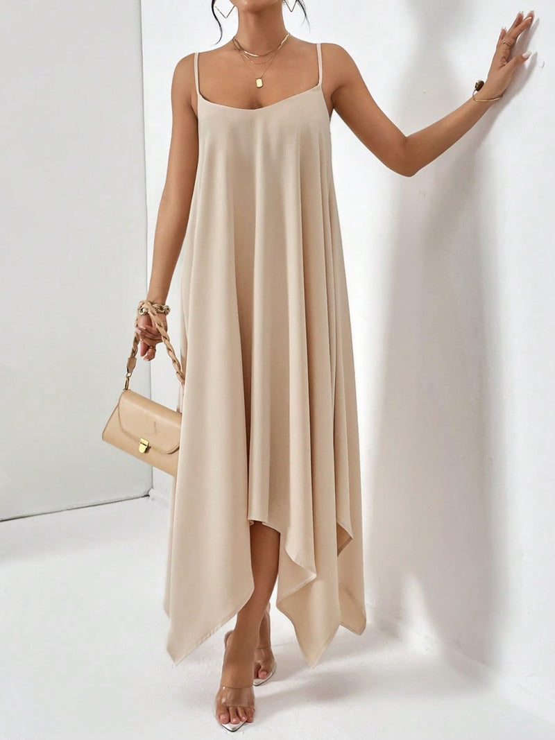 Aspyn Scoop Neck Midi Cami Dress