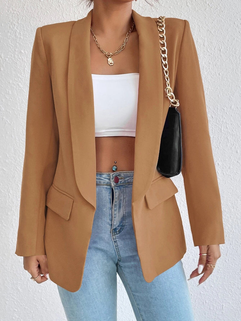 Jennifer Shawl Collar Long Sleeve Blazer