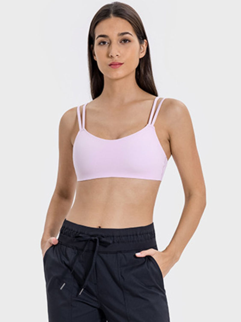 Kahlani Scoop Neck Double Strap Active Cami