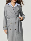 Nora Collared Neck Long Sleeve Longline Coat