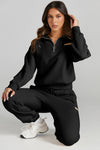 Princess Quarter Zip Top and Drawstring Pants Active Set