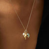 Dallas 14K Gold-Plated Natural Crystal Conch Pendant Necklace