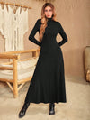 Olivia Turtleneck Long Sleeve Maxi Dress