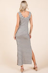 Naya Striped Scoop Neck Sleeveless Maxi Dress