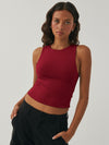 Casey Round Neck Cropped Tank