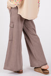 Gwendolyn Knit Terry Mineral Wash Wide Leg Pants