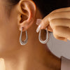 Liliana Titanium Steel U Shape Earrings