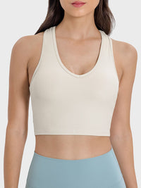 Emma Scoop Neck Wide Strap Active Tank