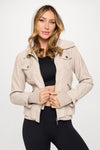 Camilla Double Zip Hooded Long Sleeve Jacket