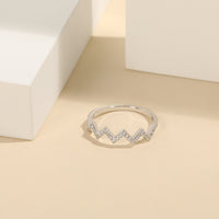 Marianna Wave Shape 925 Sterling Silver Ring