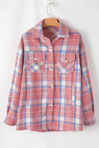 Savannah Plaid Button Up Long Sleeve Shacket