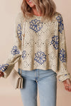 Molly Round Neck Long Sleeve Knit Top