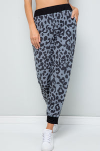 Celeste Leopard Contrast Sweatpants