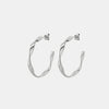 Joy Titanium Steel C-Hoop Earrings