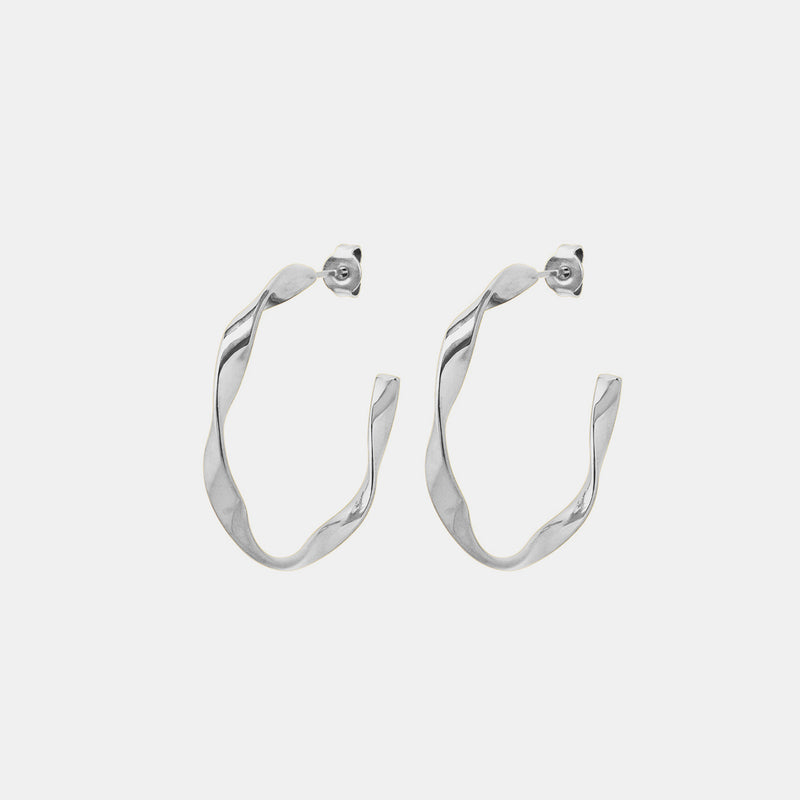 Joy Titanium Steel C-Hoop Earrings